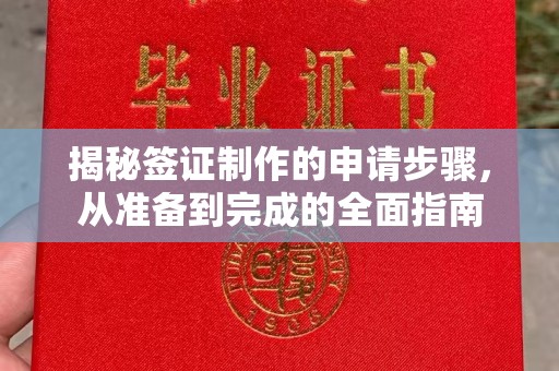 平坝揭秘签证制作的申请步骤，从准备到完成的全面指南
